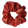 Silky and Smooth Metallic Dots Scrunchie (Royalty Red)