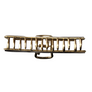 Bowed and Marbled Metal Clip (Cappuccino)