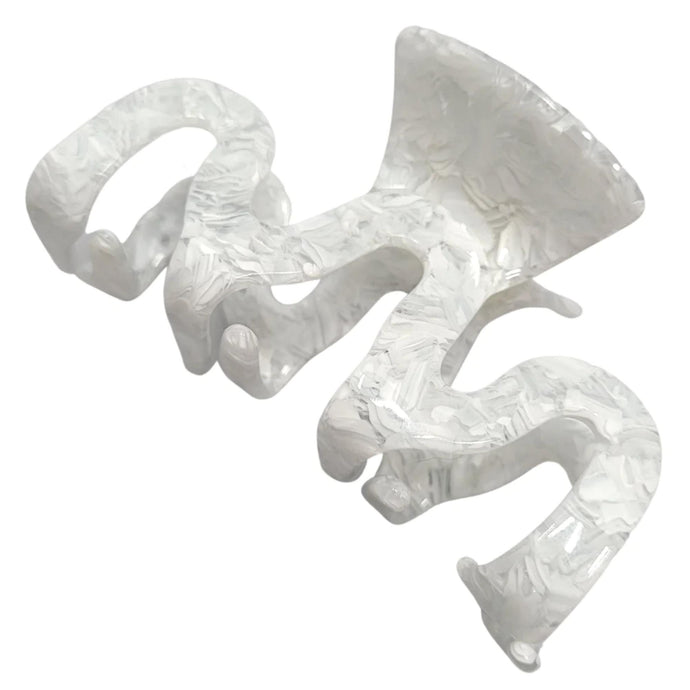 Marbled Claw Hair Clip (Imperial White)
