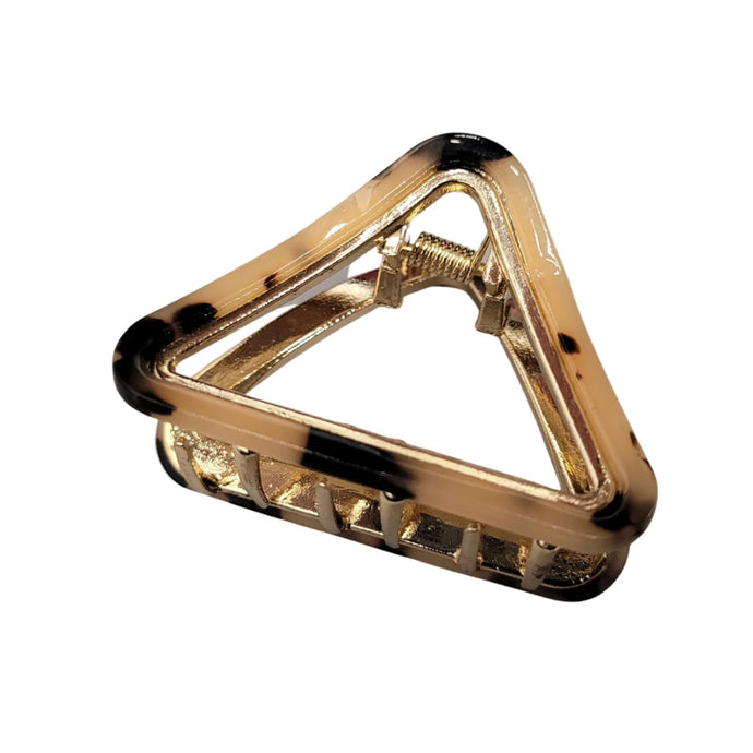 Marbled Trigon Metal Clip (Leopard)