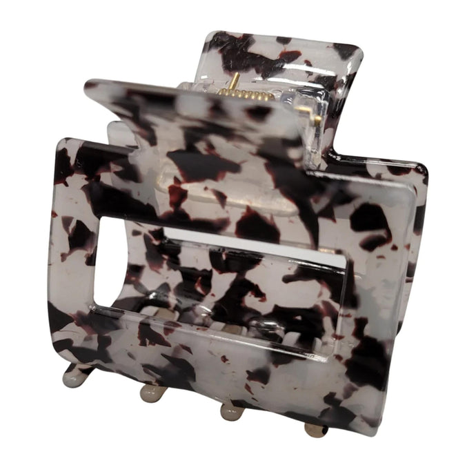 Square Marbled Claw Hair Clip (Roar)