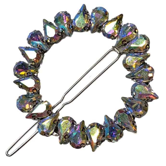 Sky Wheel Metal Crystal Hair Clip (A/B Crystal)