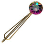 Bursting Crystal Rounded Metal Bobby Pin (A/B Crystal)
