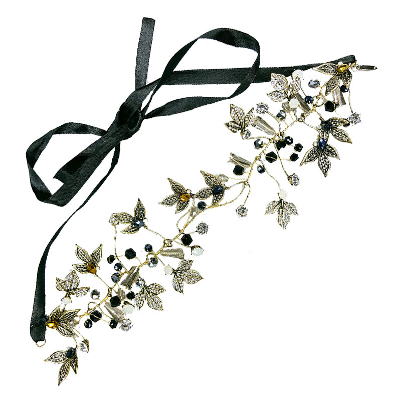 Bexley - Luxe Collection - Ribbon Headpiece – Pink Pewter display picture 1