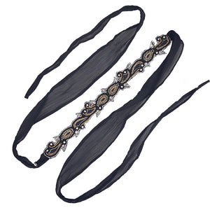 Violetta - Ribbon Head Wrap / Belt (White Label)