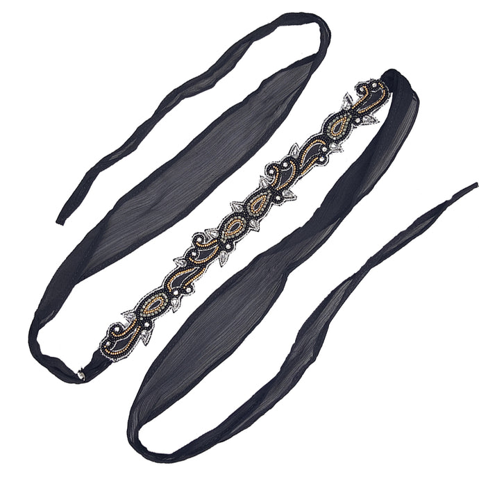Violetta - Ribbon Head Wrap / Belt (Economical)