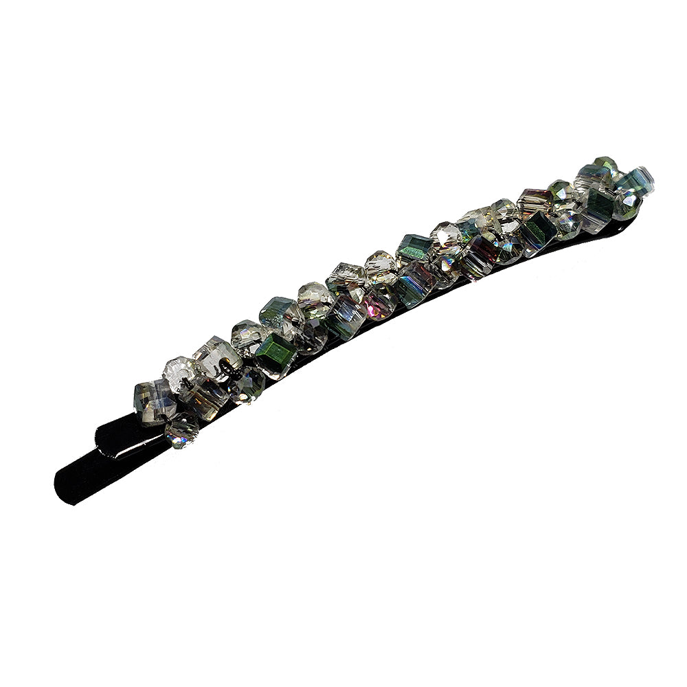 Bobbi - Beaded Rounded Bobby Pin (Prism)