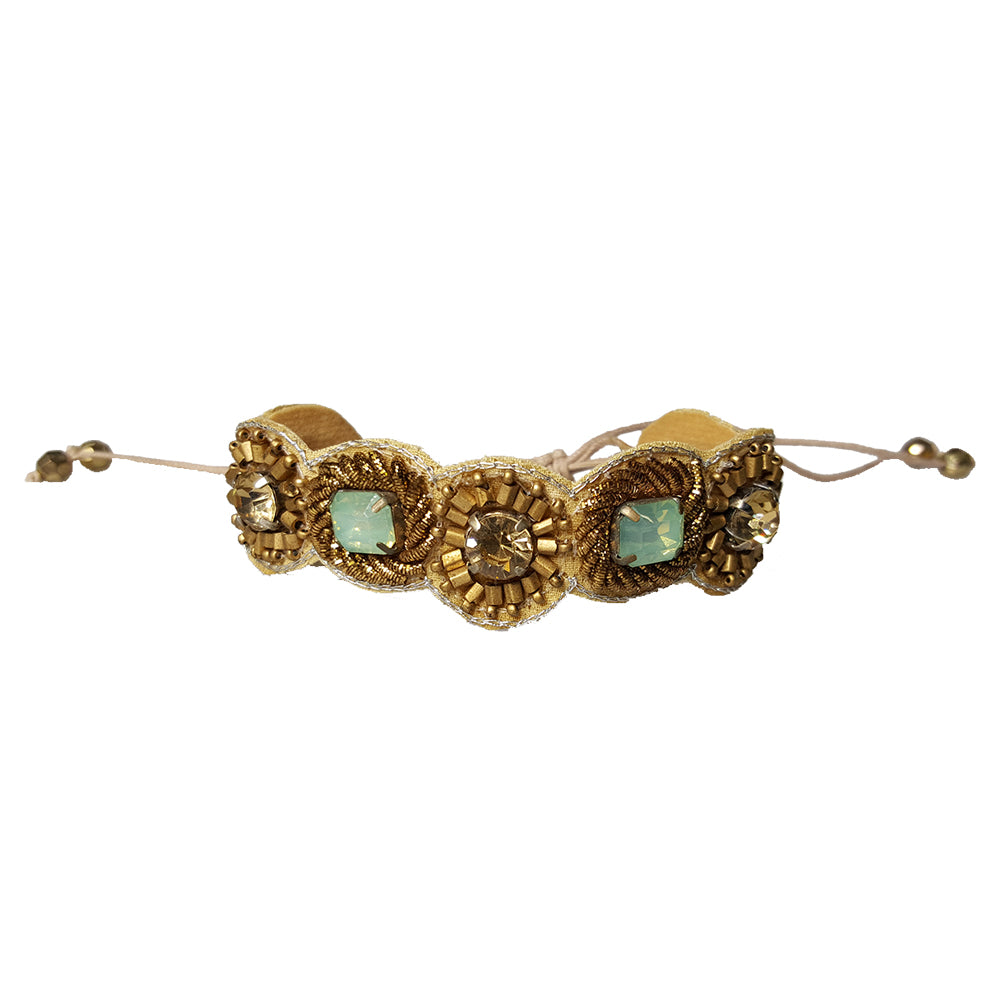 Shelly - Pulsera (Bronce / Menta)