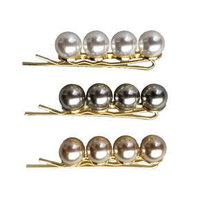 Catalina la Grande - Juego de pasadores de perlas lineales (3 piezas)