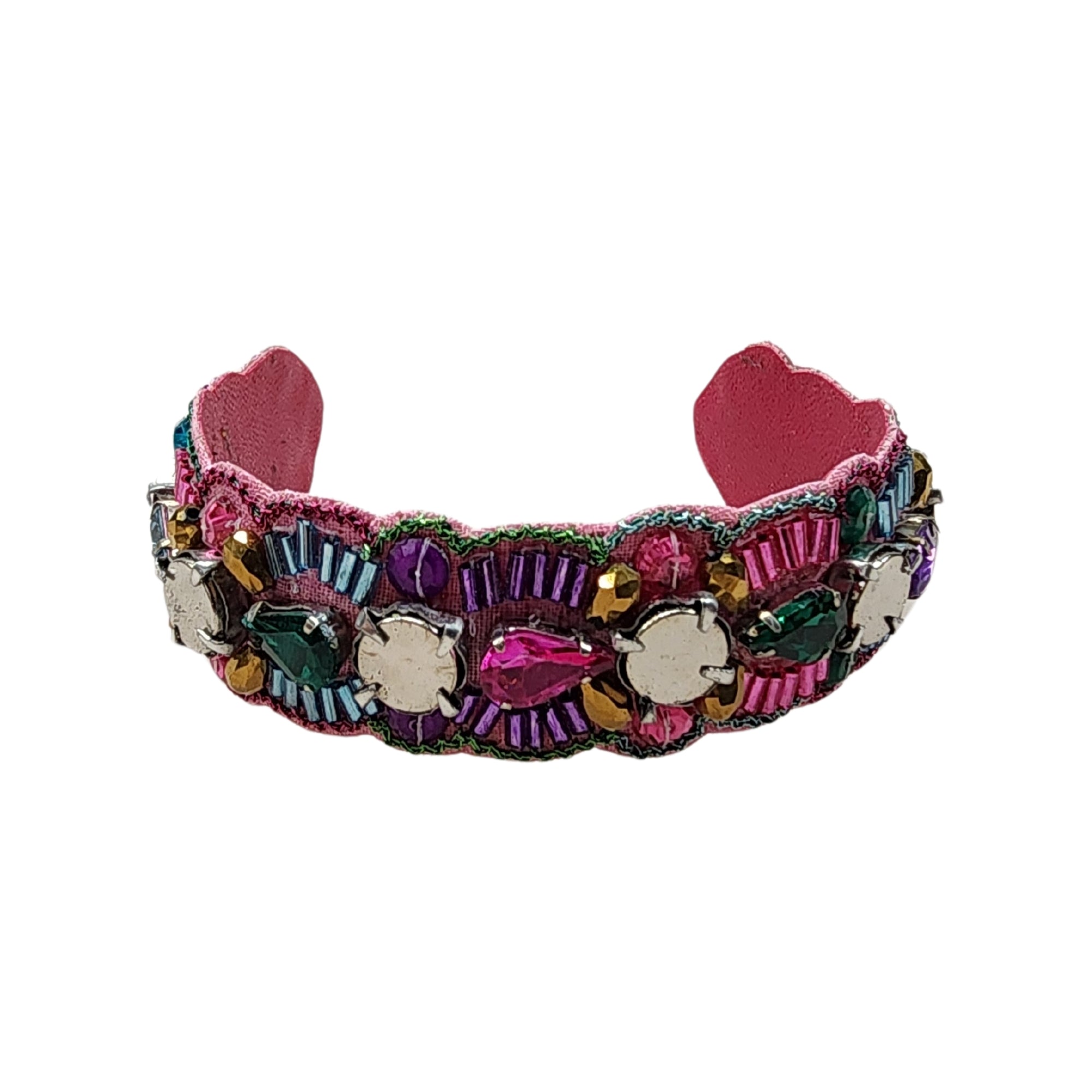 Pink pewter magnetic bracelet cheap
