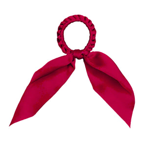 Darling - Short Tail Silk Scrunchie (Red)