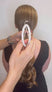 Radiance - Metal Oval Hair Clip (Silver)