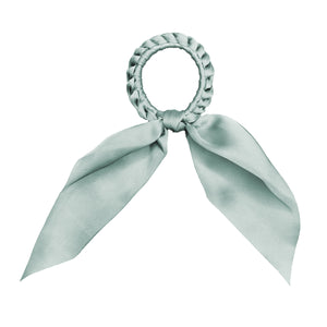 Darling - Short Tail Silk Scrunchie (Sea Mist)