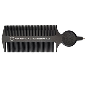 Triple Threat Carbon Fibre Tease, Weave and Lock Styling Comb (Black 11") #5
