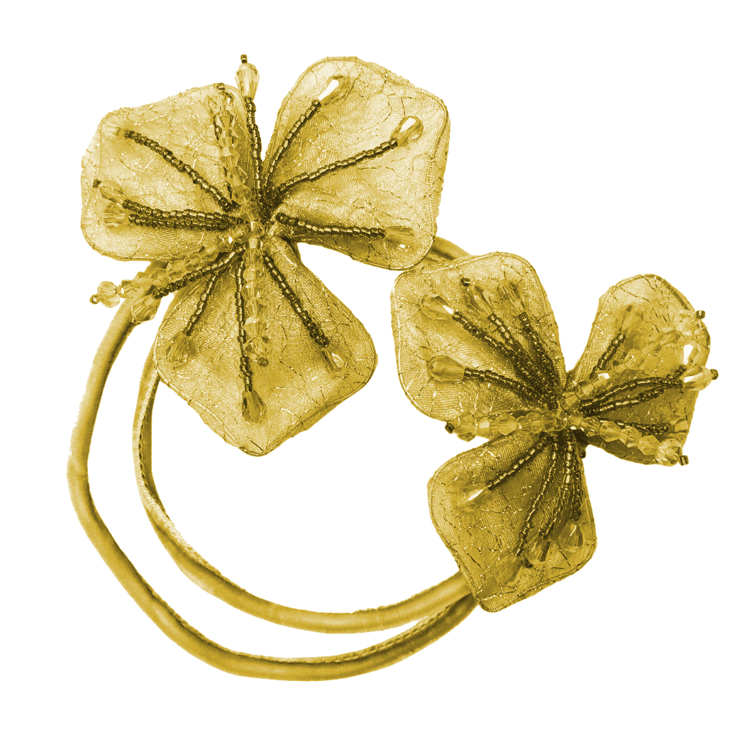 Envoltorio flexible de doble flor (dorado)