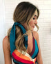 Sweet Sixteen - Long Tail Silk Scrunchie (Teal)