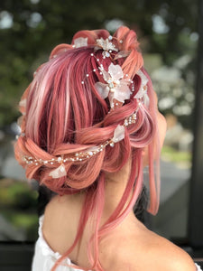 Marie Antoinette of France - Ribbon Hair Vine (Rose Gold)