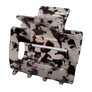 Square Marbled Claw Hair Clip - 3 Pack