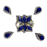 Naomi- Bandless, Clipless Jewels (Set of 5) - Royal Blue