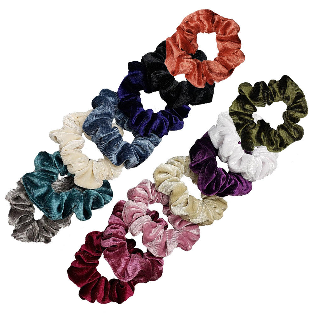 Luxe Velvet Scrunchie 14-Pack