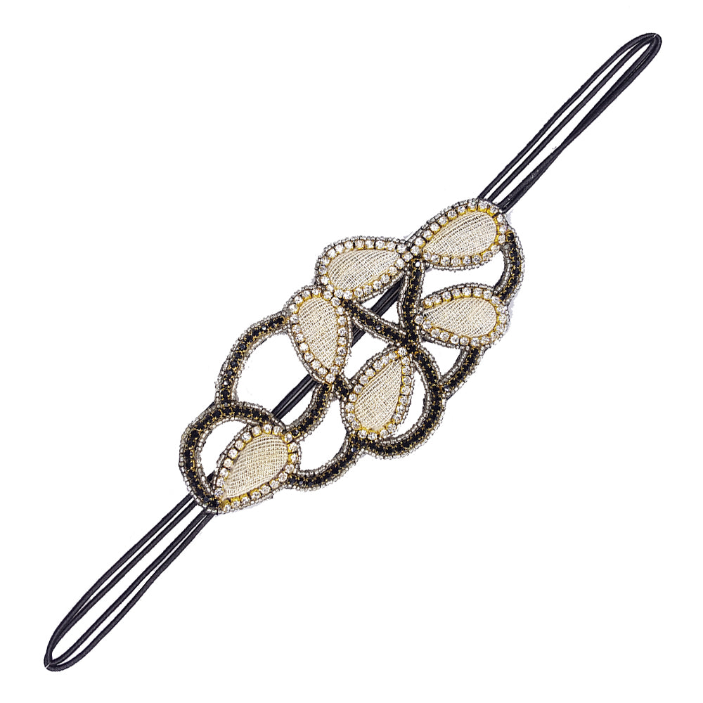 Tanisha - Elastic Accent Stretch Band (Beige)